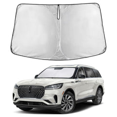 EcoNour front fit on Lincoln Aviator windshield showing full coverage and protection