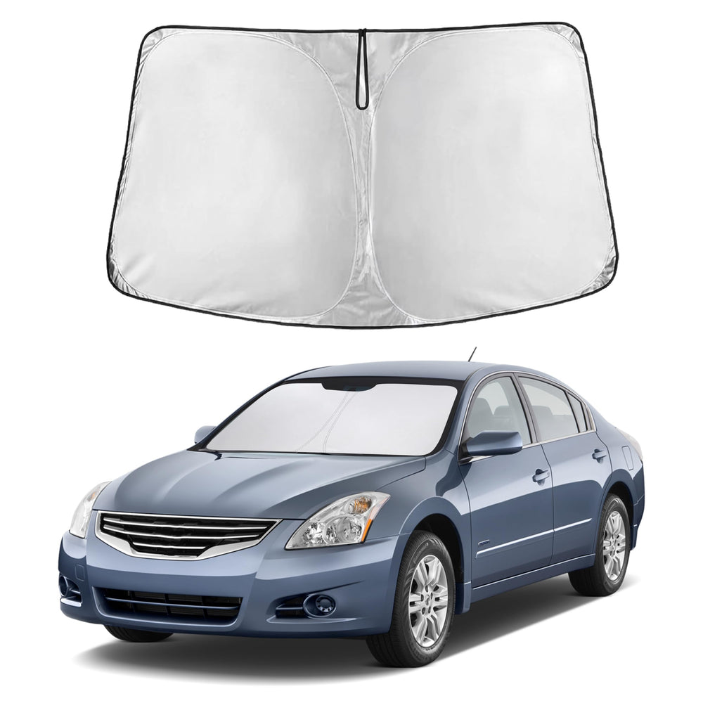 EcoNour front view showing full sunshade packaging and model compatibility benefit