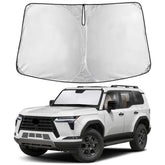 EcoNour front view showing custom-fit sunshade for GX550, protecting interior heat