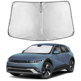 EcoNour front view of packaged Ioniq5 sunshade showing brand and fit benefit