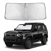 EcoNour front view showing full windshield coverage and protection benefit