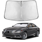 EcoNour front view on Lexus ES windshield showing full coverage and protection