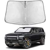 EcoNour front view showing precision fit for Rivian windshields and full coverage benefit