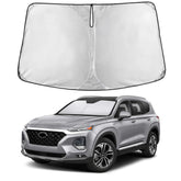 EcoNour front view showing full Santa Fe windshield coverage and tidy protection