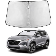 EcoNour front view showing full Santa Fe windshield coverage and tidy protection