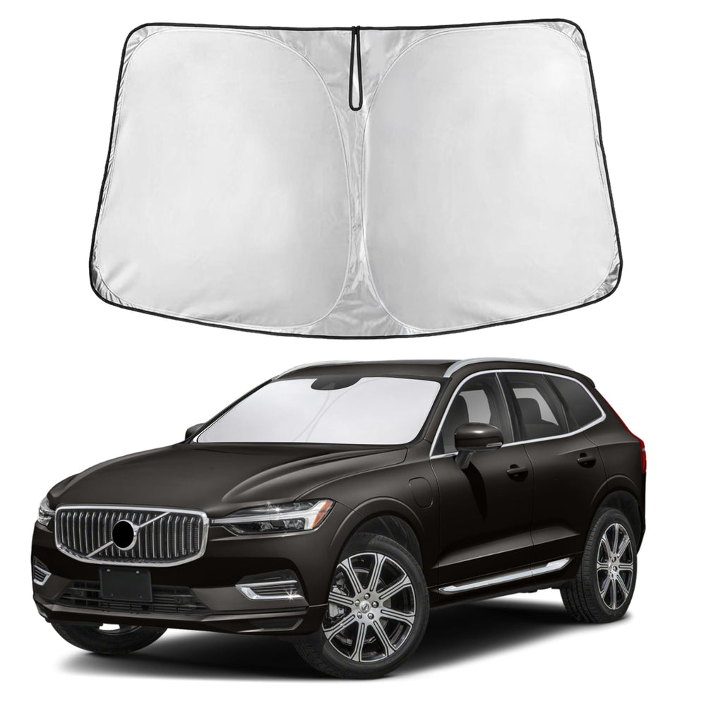 EcoNour front view showing tailored fit for Volvo XC60 windshield and full coverage benefit