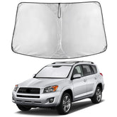 EcoNour front view showing full windshield coverage and sun protection