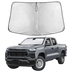EcoNour front view showing full windshield coverage and sun protection benefit