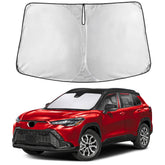 EcoNour front view installed in Corolla Cross showing full-coverage protection