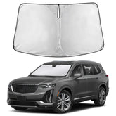 EcoNour front view on XT6 windshield showing full coverage and neat fit