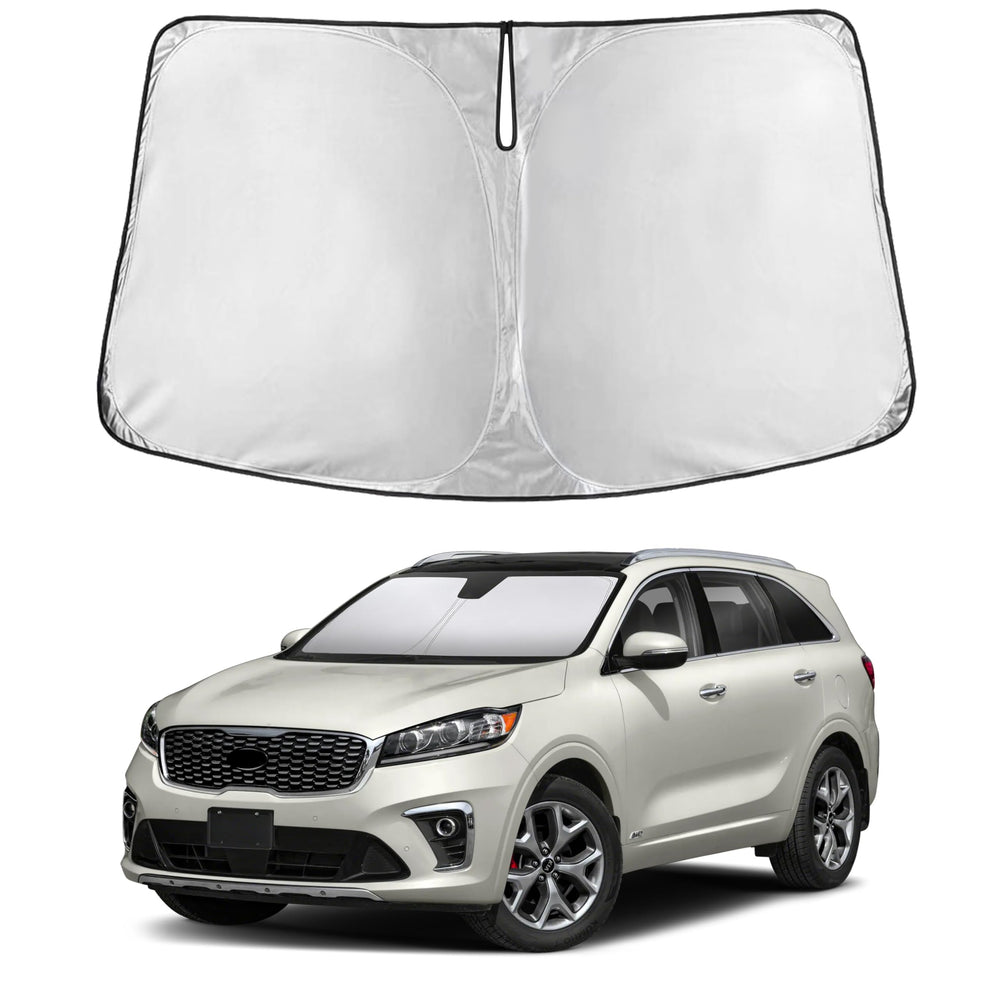EcoNour front view showing full windshield coverage and heat reduction