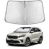 EcoNour front view showing full windshield coverage and heat reduction
