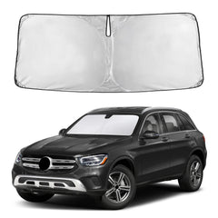 EcoNour front view on GLC300 windshield showing full coverage and protection