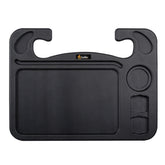 EcoNour front view of steering wheel tray showing roomy surface and stability benefit