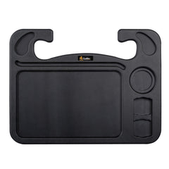EcoNour front view of steering wheel tray showing roomy surface and stability benefit
