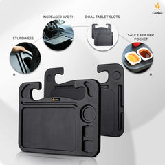 EcoNour close-up of integrated sauce dip holder keeping meals tidy and spill-free