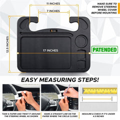 EcoNour detail of front and rear tablet slots holding screens for hands-free use
