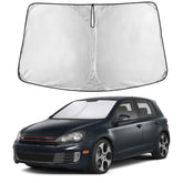 EcoNour front view showing full windshield coverage and strong sun blocking