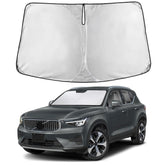 EcoNour front view showing full windshield fit and neat edges protecting interior