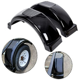 ECOTRIC front view of black fender showing wheel coverage and protection