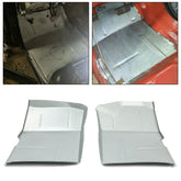 ECOTRIC front view of both floor pans showing exact fit and durable finish