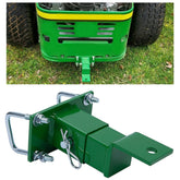 ECOTRIC hitch front view showing sturdy receiver and easy mounting benefit
