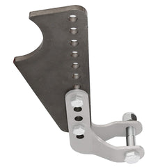 ECOTRIC weld-on bracket mounted on 3" axle tube demonstrating fitment advantage