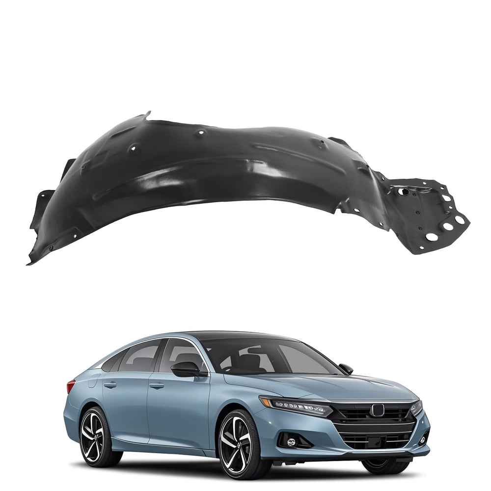 ECOTRIC right fender liner front view showing fit and protection