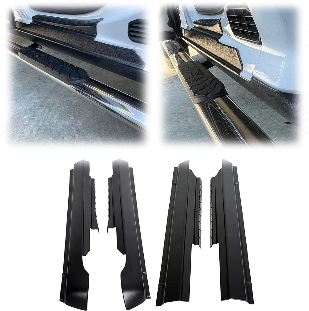 ECOTRIC Trail Armor front view showing full rocker panel and fit