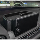 EDBETOS front view of dashboard tray showing seamless fit and added storage benefit