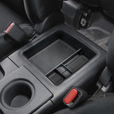 EDBETOS front view console tray installed for tidy storage benefit