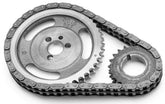 Edelbrock front view of timing chain and gears showing kit components and fitment benefit