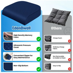 EdenDwell removable washable cover zipper detail for easy cleaning and maintenance