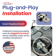 EDS installed on Mustang battery showing reliable grounding benefit