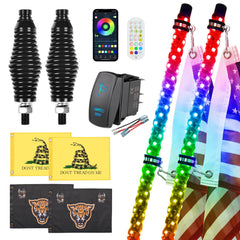 Ehaho front packaging showing two 4ft whips and accessories for quick identification and purchase