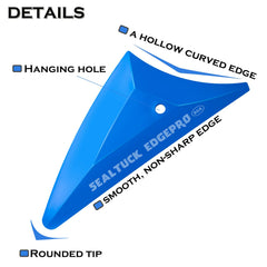 EHDIS blue medium squeegee detail showing balanced pressure control