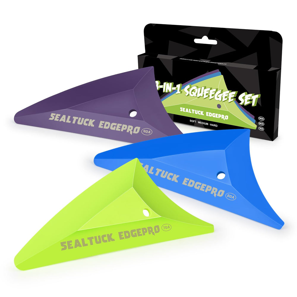 EHDIS front packaging showing full 3-piece squeegee kit and benefits