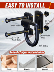 EilxMag D-ring mounted on trailer bed demonstrating secure cargo anchoring