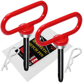 EilxMag front view of two magnetic hitch pins showing compact design and convenience