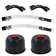 EINDER replacement cap and hose front view showing complete kit and fit benefits