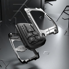 EJOAOJE cover installed on Chevy key demonstrating preserved button function and fit