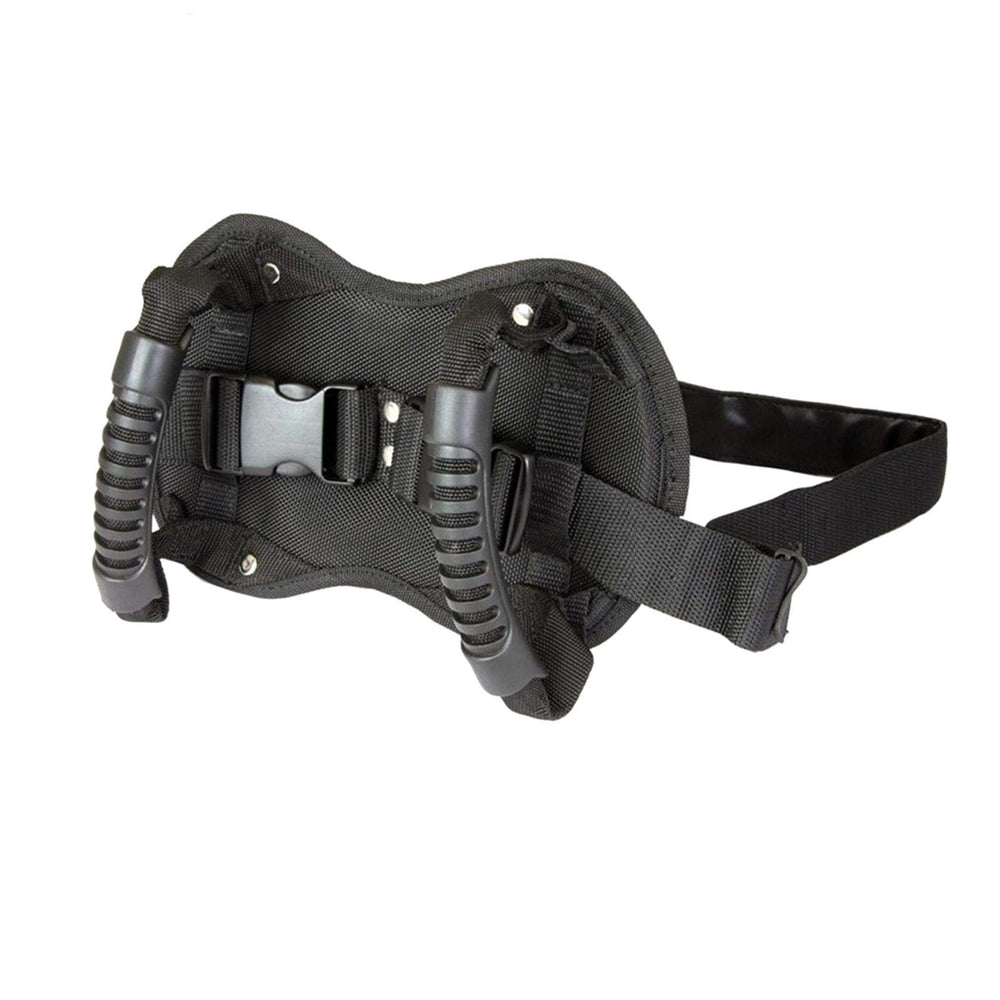 EKDJKK front view of rear handle showing secure grip benefit