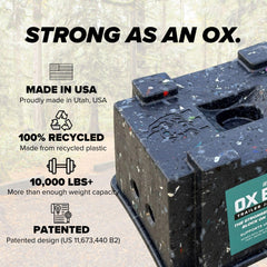 EKON OX BLOX handle detail for easy carrying and quick placement benefit