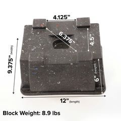EKON OX BLOX interlocking top close-up for secure stack stability benefit