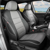 EKR front seat covers fitted on Tacoma showing sleek protection and tailored look