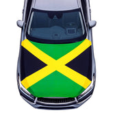 ElaraBerry front view hood cover showing Jamaica flag and vibrant colors for bold display