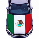 ElaraBerry Mexico flag hood front view showing full patriotic design and protection