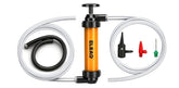ELEAD front view of gas siphon pump showing compact design and portability
