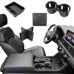 ELECFRESH front console overview showing organized compartments and easy access