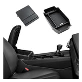 ELECFRESH front view of armrest and hidden storage showing neat organization and easy reach